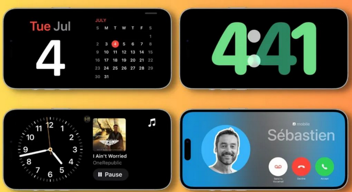 石林苹果手机维修分享iOS17横屏充电待机显示有什么好处 