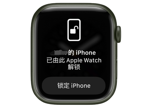 石林苹果手机维修分享用 AppleWatch 解锁配备面容 ID 的 iPhone方法 