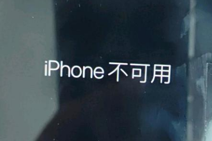 石林苹果服务网点分享锁屏界面显示“iPhone 不可用”如何解决 